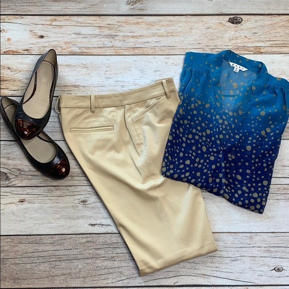 LAUREN RALPH LAUREN....ladies sateen khakis - Picture 2 of 8